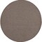 Edge Collections - 8' - Brown - Elegant Geometric Round Area Rug - 1 Piece